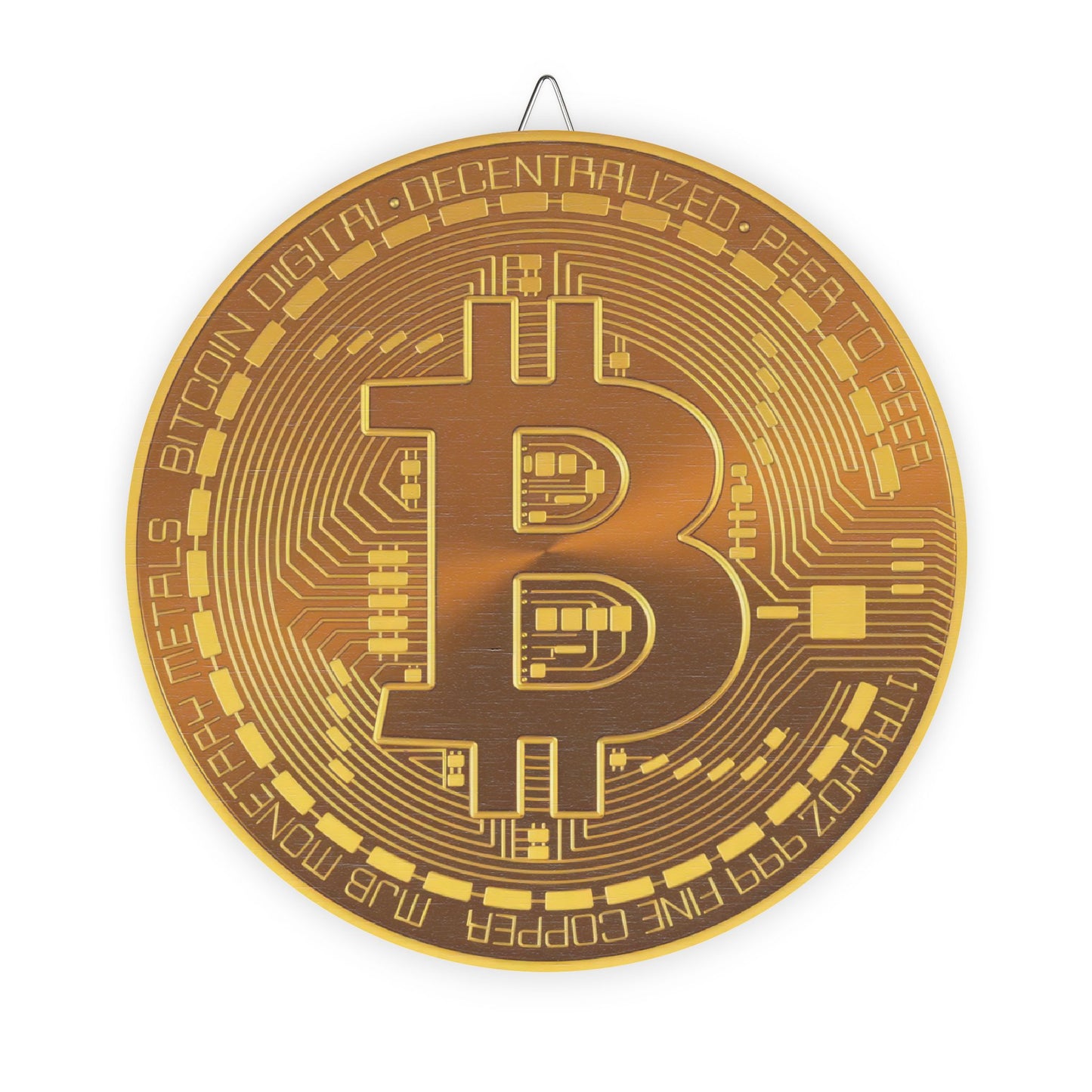 Bitcoin Wood Sign