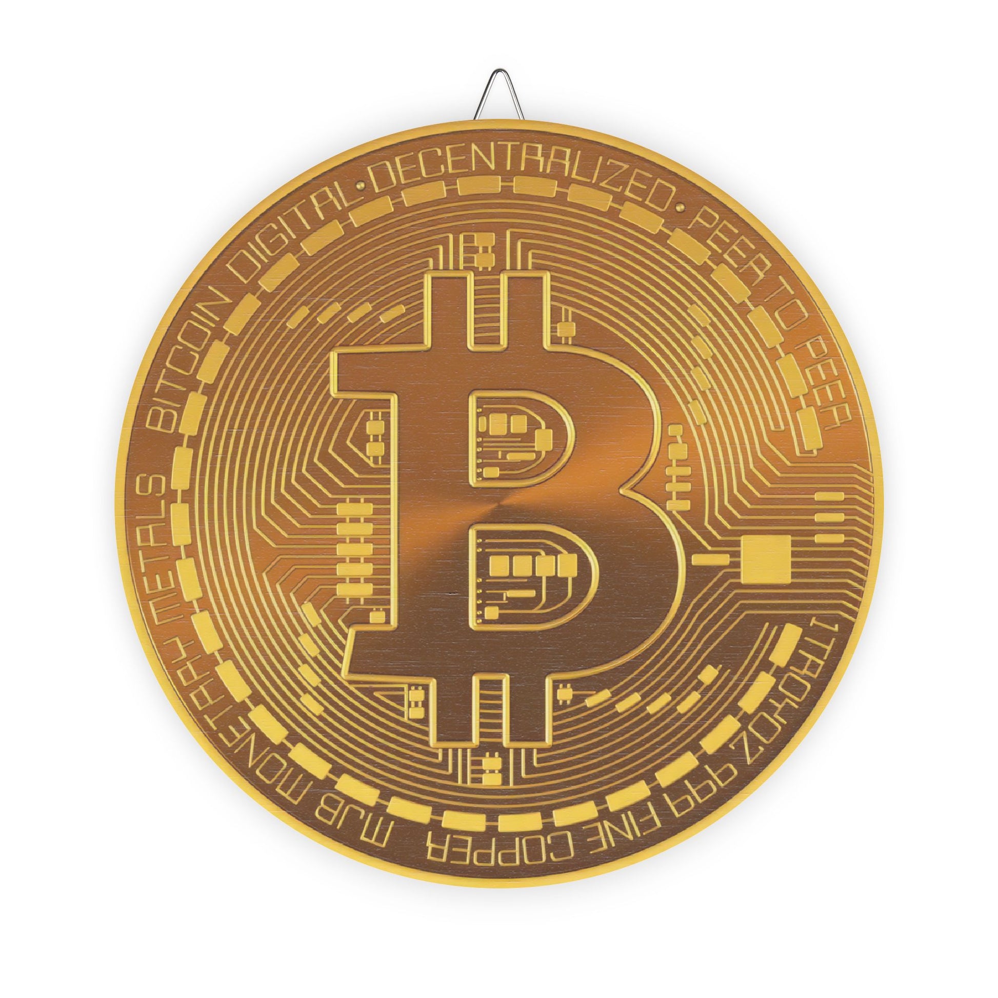 Bitcoin Wood Sign