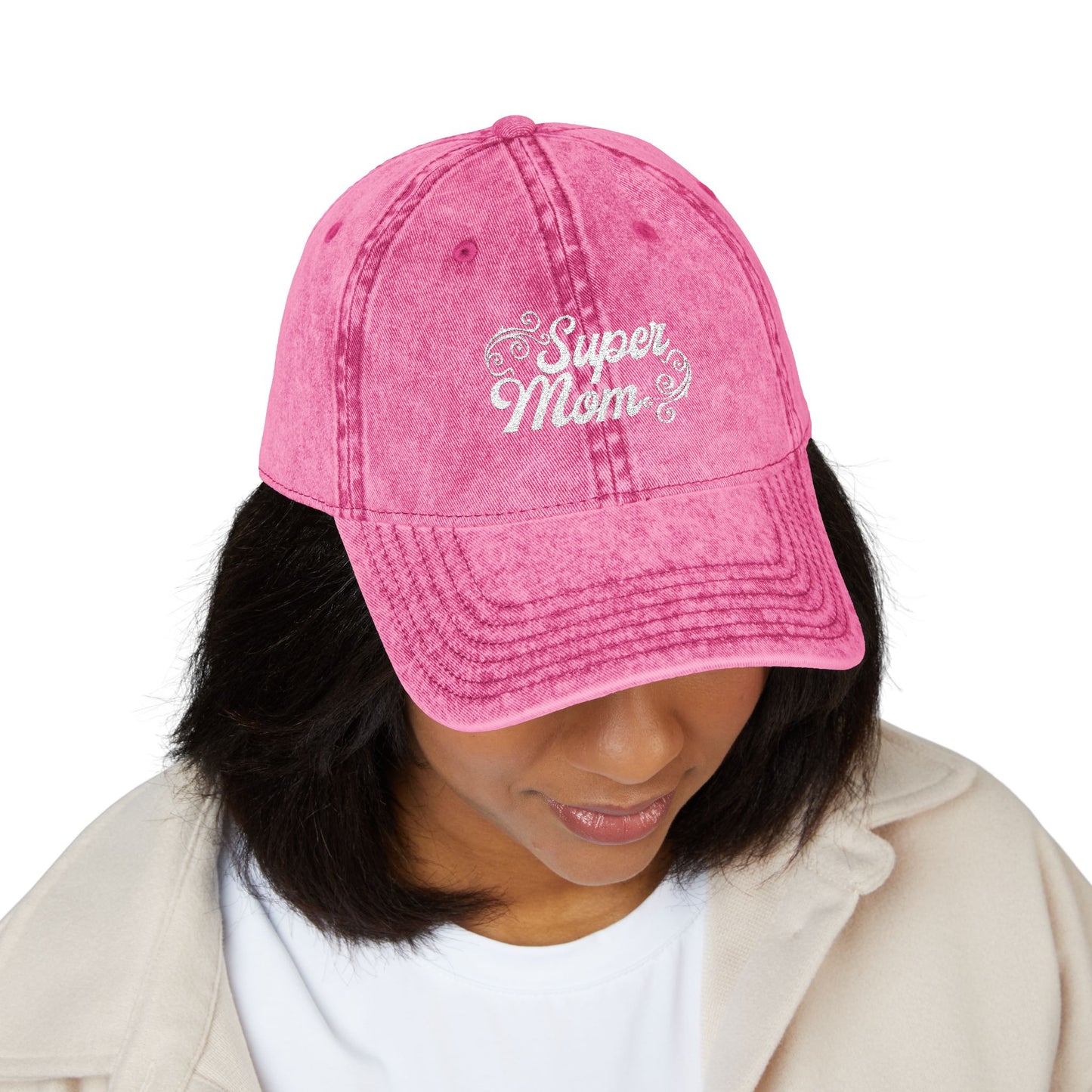 Super Mom Vintage Cap / Embroidered