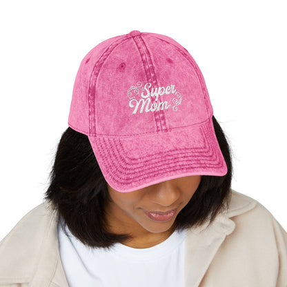 Super Mom Vintage Cap / Embroidered