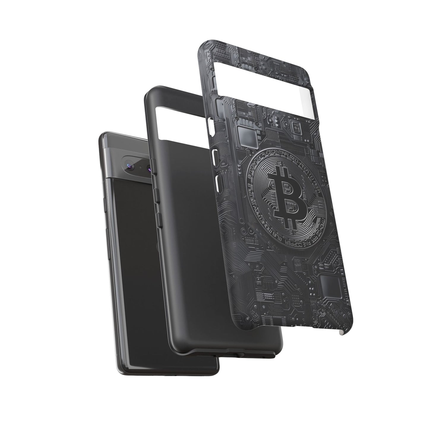 Bitcoin Google Pixel Tough Phone Case, Cryptocurrency Protection Cover
