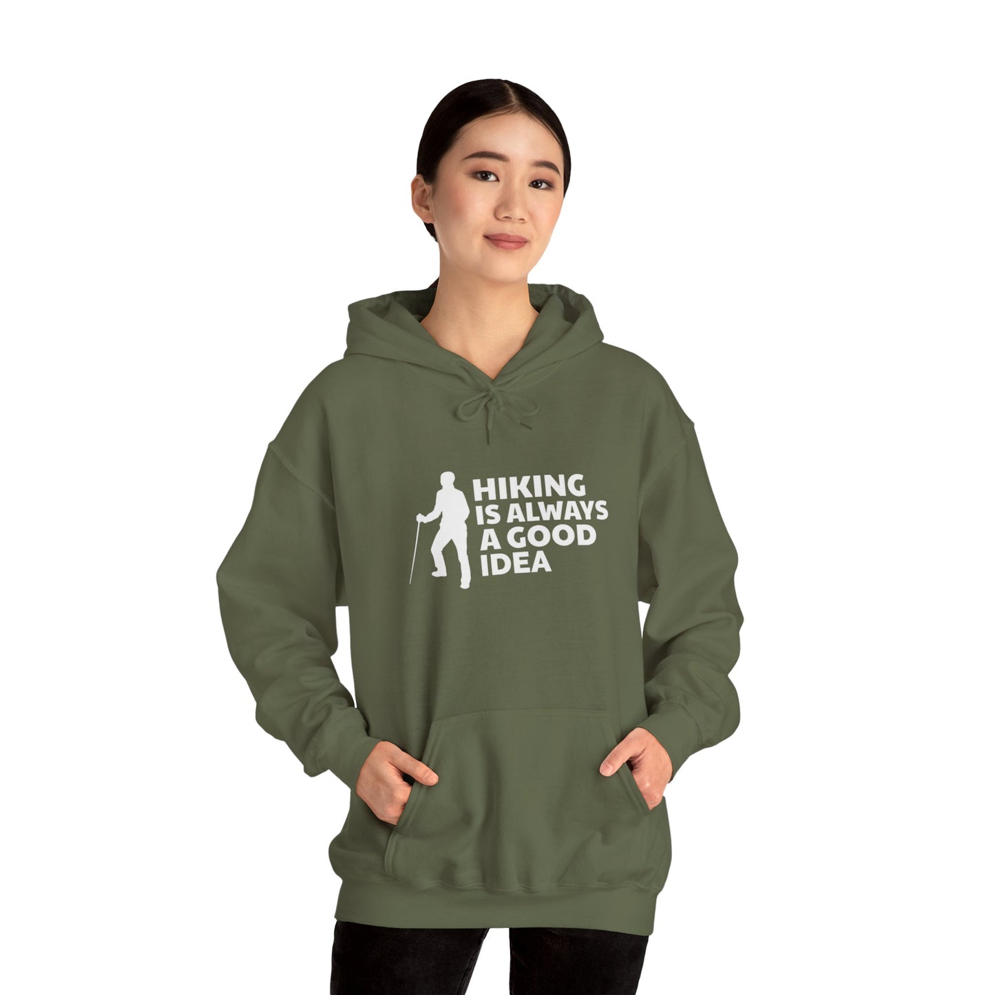 Hiking Is Always A Good Idea Unisex Heavy Blend™ Hooded Sweatshirt