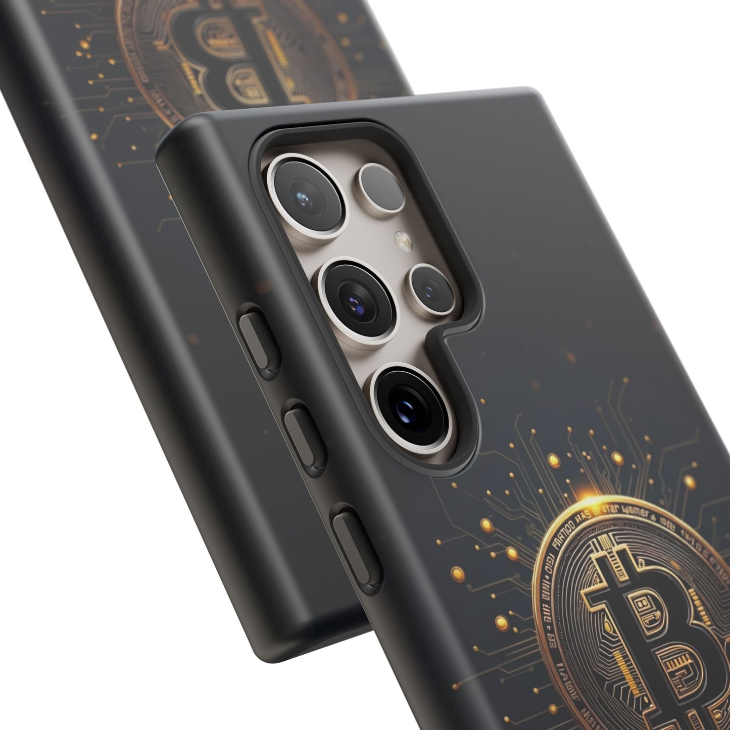 Bitcoin Samsung Tough Case for Smartphones, Crypto Lover Phone Accessory