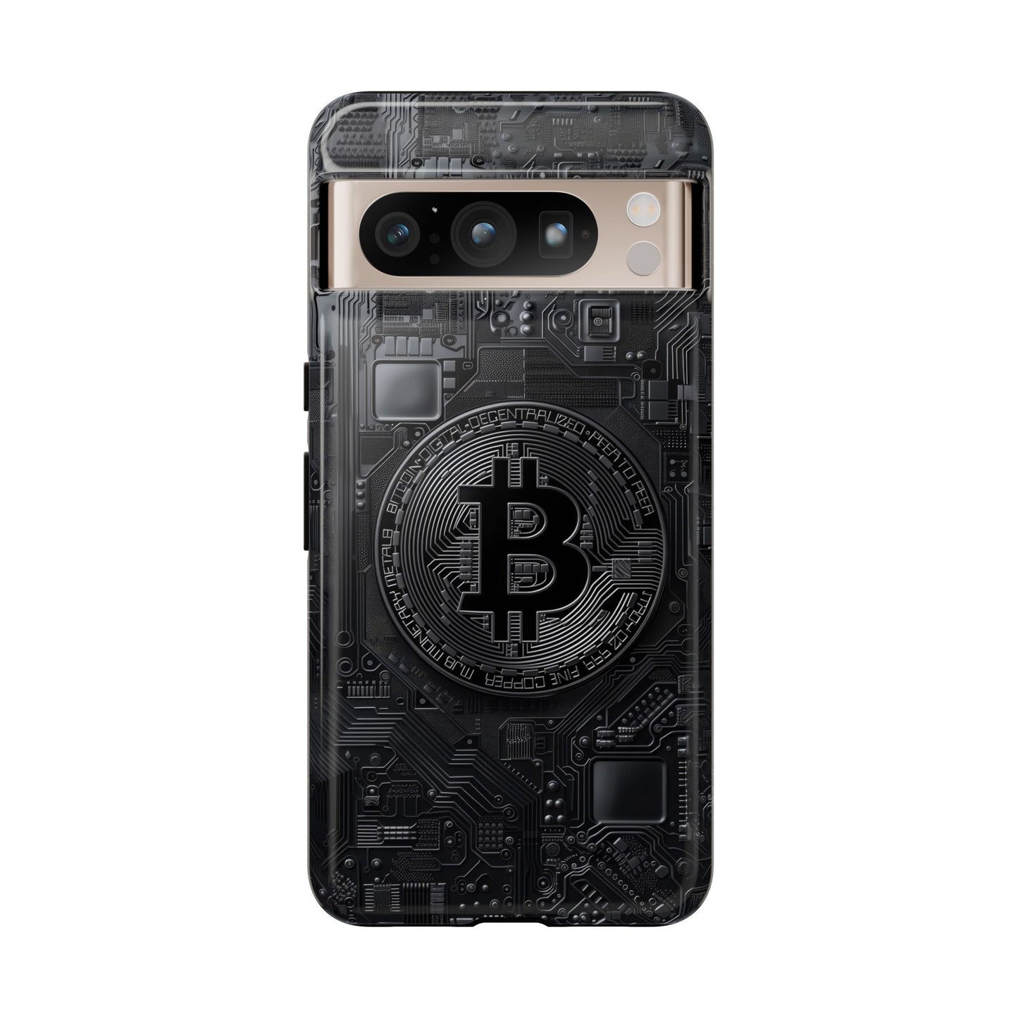 Bitcoin Google Pixel Tough Phone Case, Cryptocurrency Protection Cover