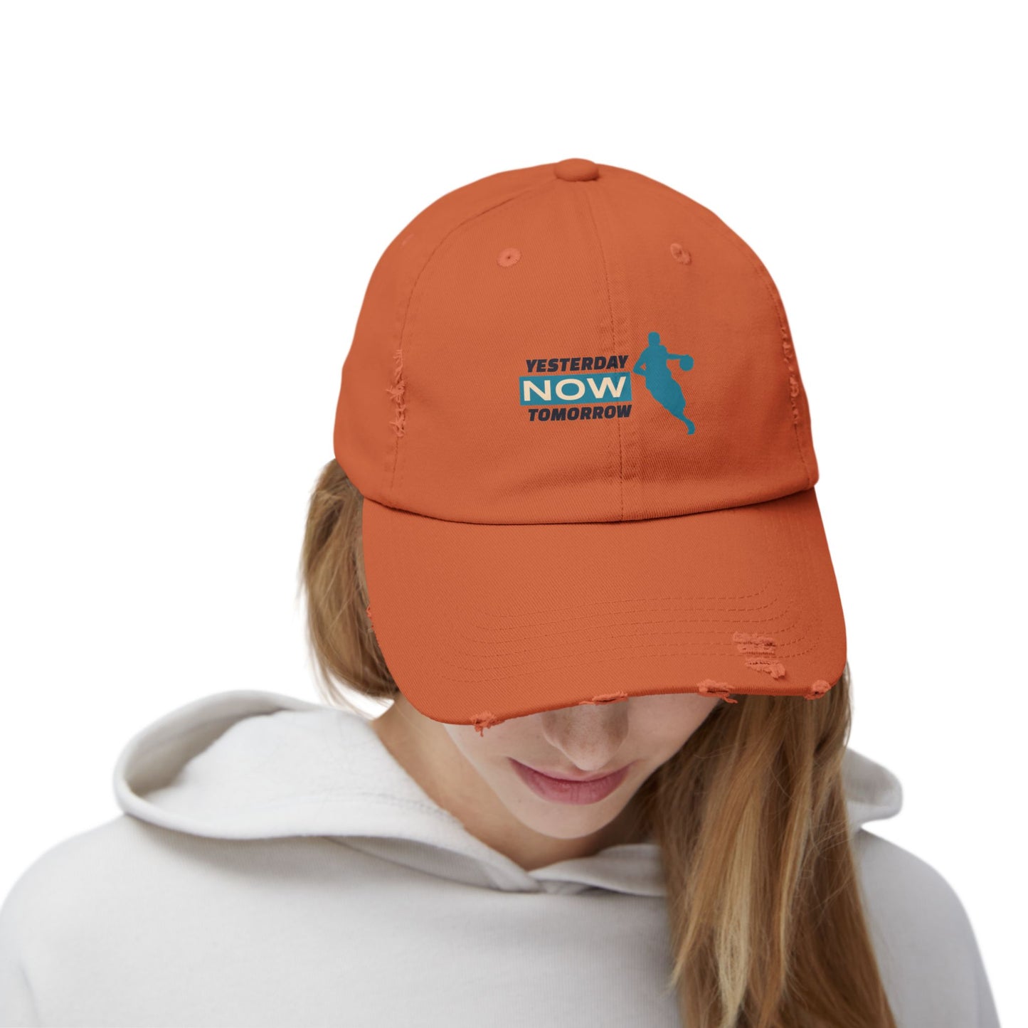 Yesterday Now Tomorow Unisex Distressed Cap