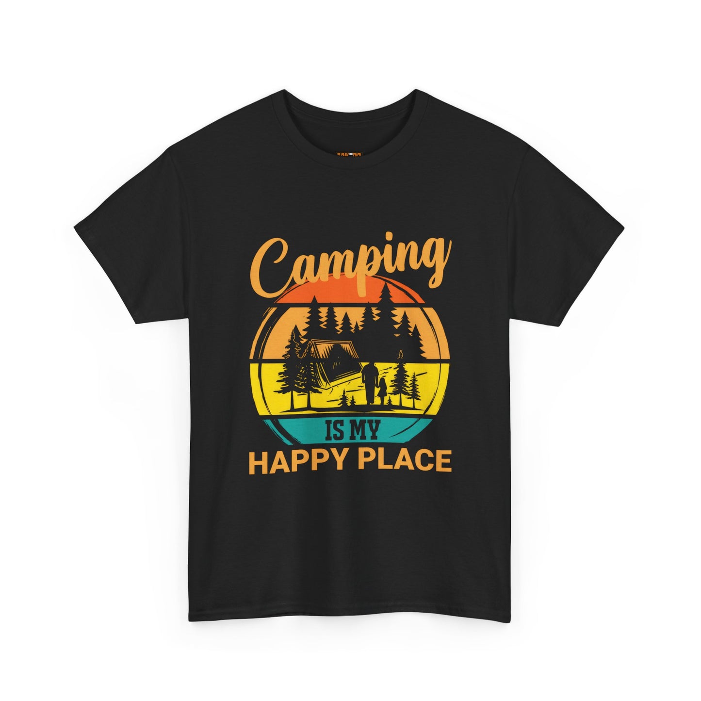 Camping Is My Happy Place Unisex Heavy Cotton Tee