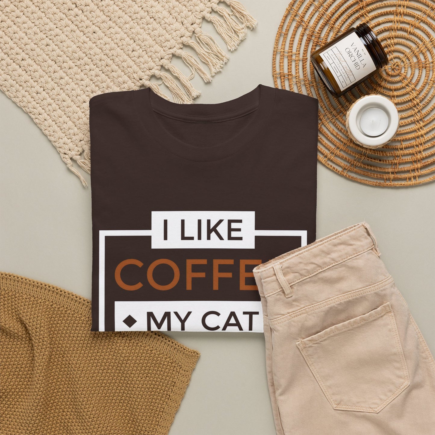 Coffee Cat Lover T-shirt, Funny Graphic Tee