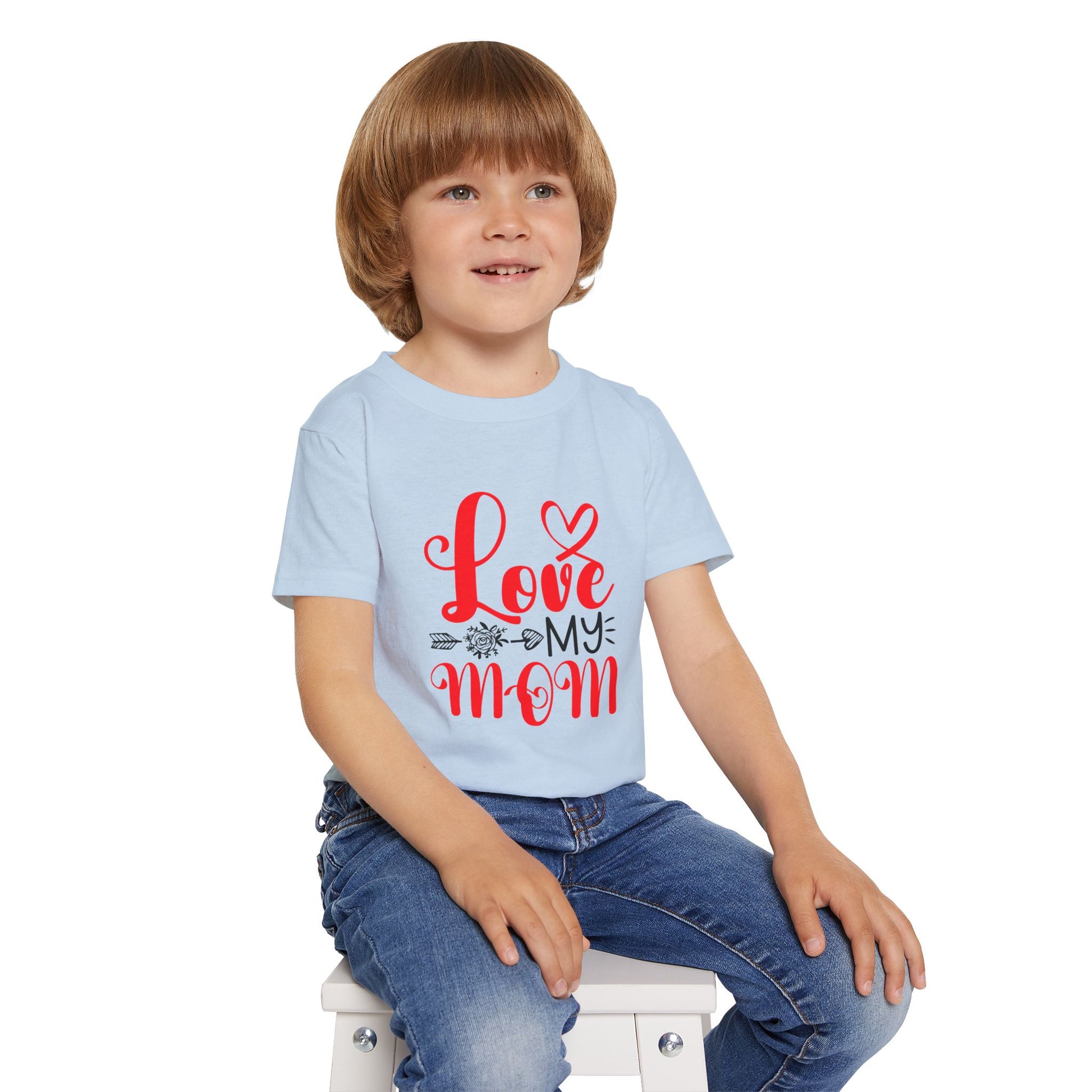 Toddler T-Shirt: 'Love My Mom' Cute Kids Tee