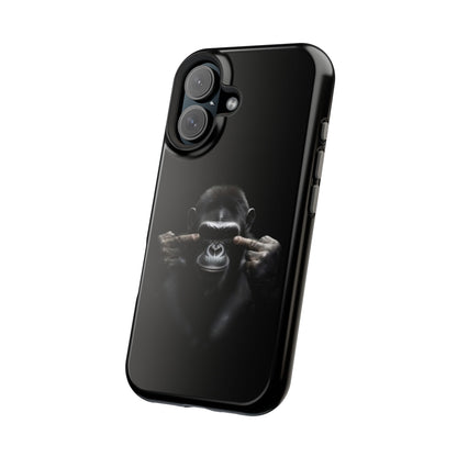 Edgy Gorilla Magnetic iPhone Case, Unique Cell Phone Cover