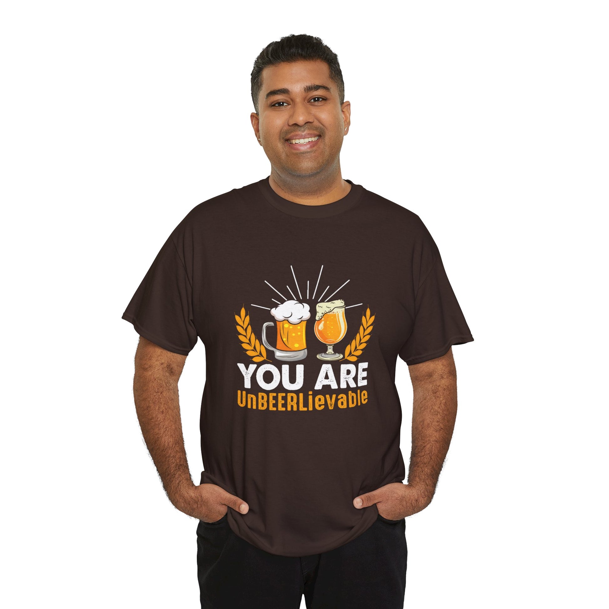 Funny Beer Slogan Tee, You Are UnBEERLievable