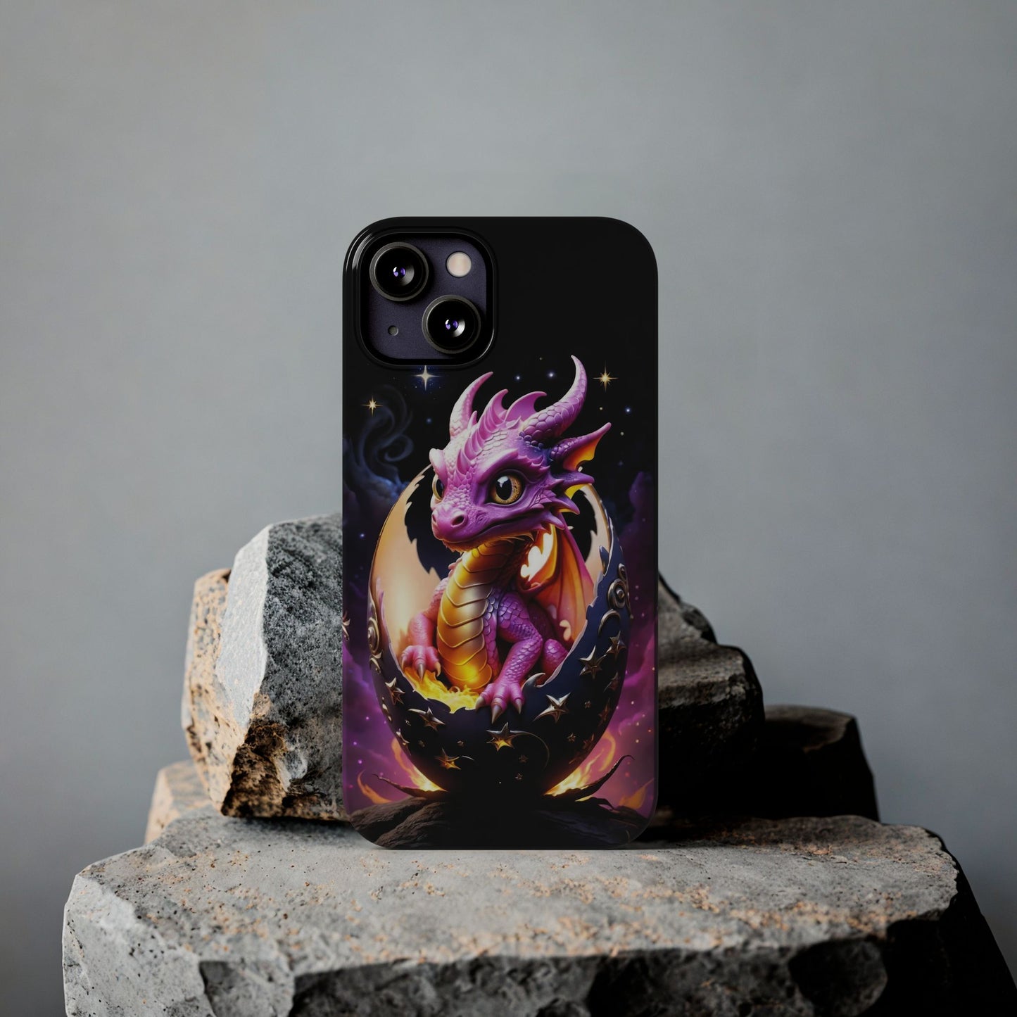 Fantasy Baby Dragon Slim Phone Case, Gift for Dragon Lovers