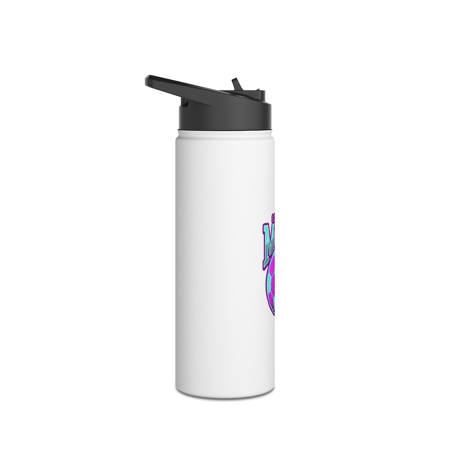 Soccer Mom Stainless Steel Water Bottle, Standard Lid