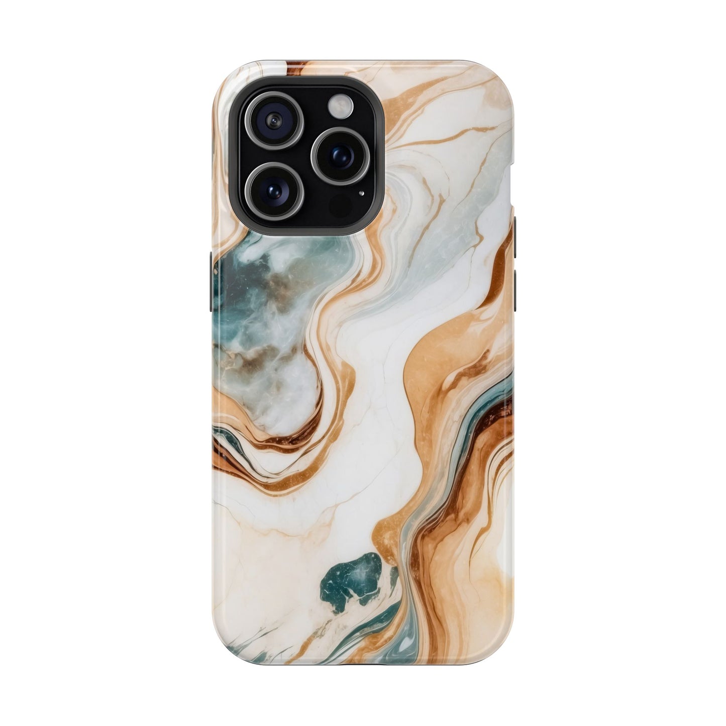 Stylish Magnetic Phone Cases, Abstract Marble Design for Everyday Use