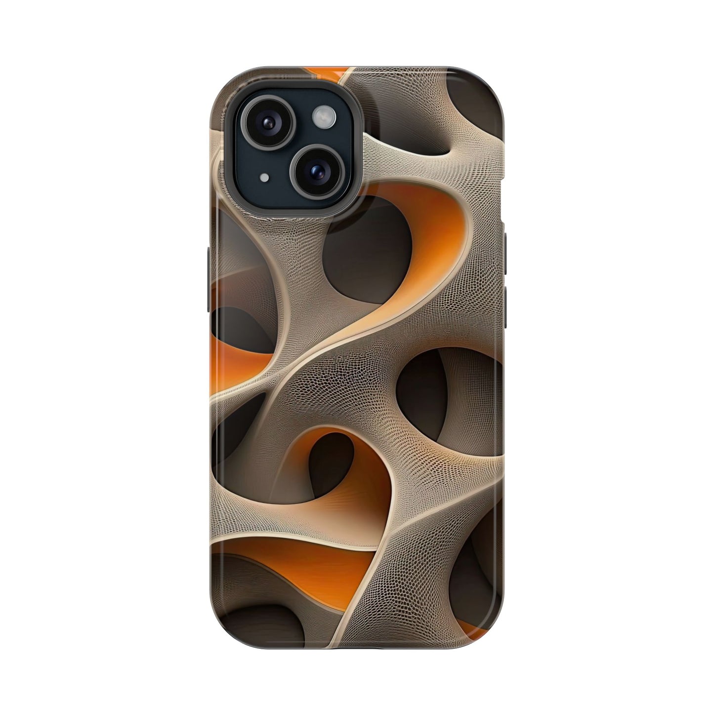 Stylish Magnetic Phone Cases, Abstract Geometric Design