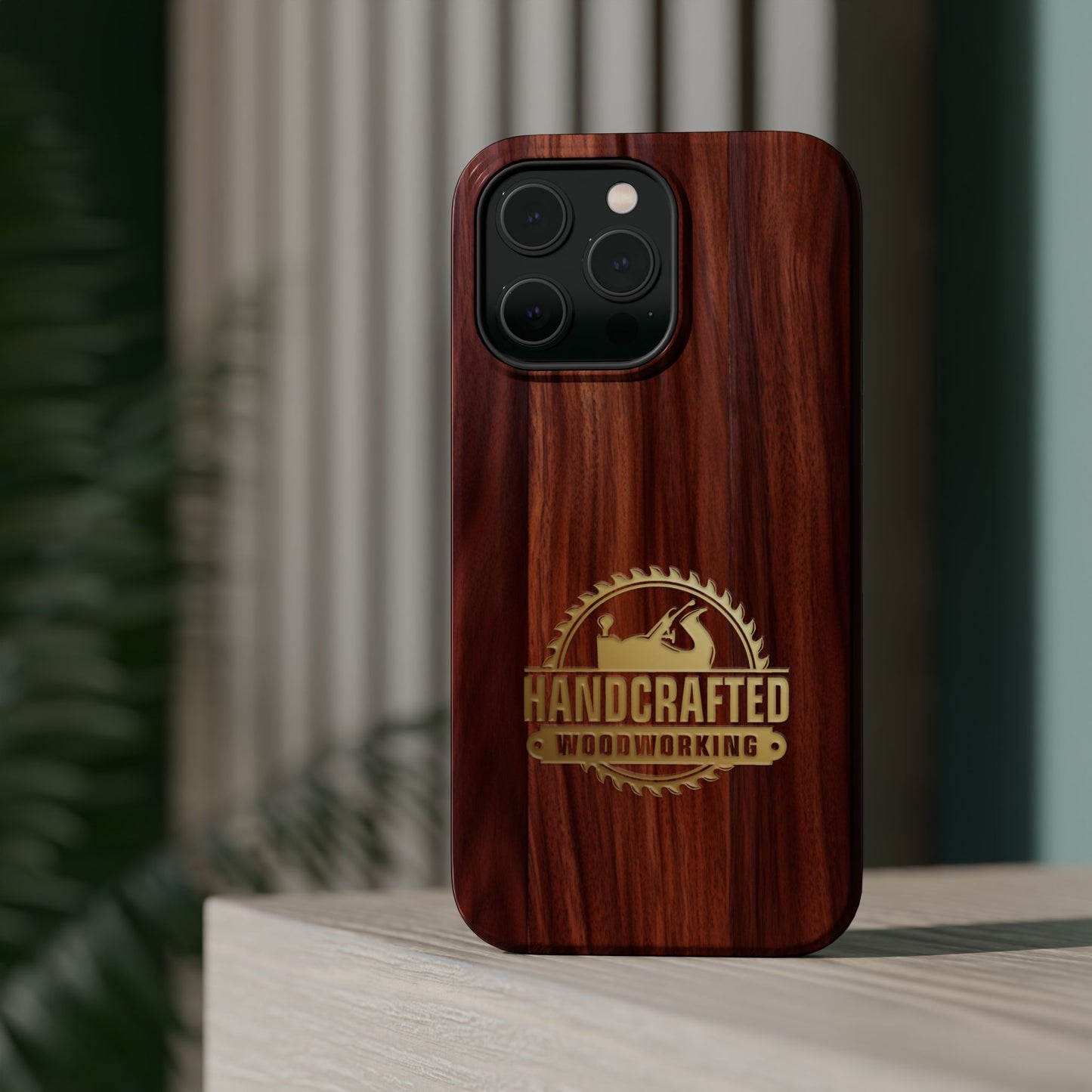 Woodworking Logo Magnetic iPhone Case