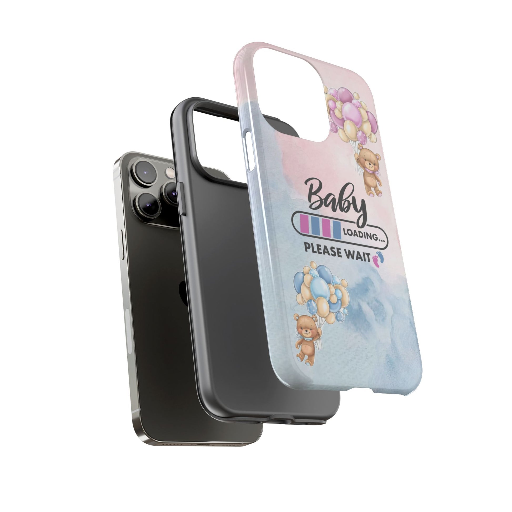 Cute Baby Loading Phone Case for iPhone - Maternity Cover for Pregnancy Reveal or Baby Shower