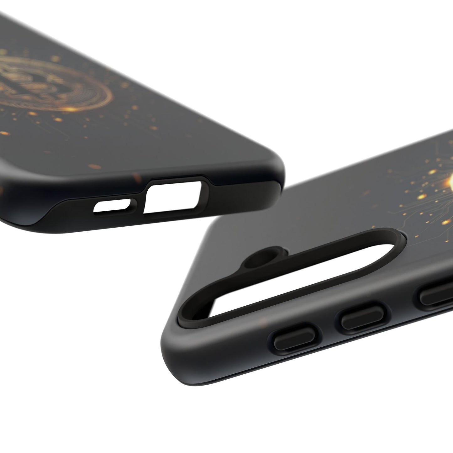 Bitcoin Samsung Tough Case for Smartphones, Crypto Lover Phone Accessory