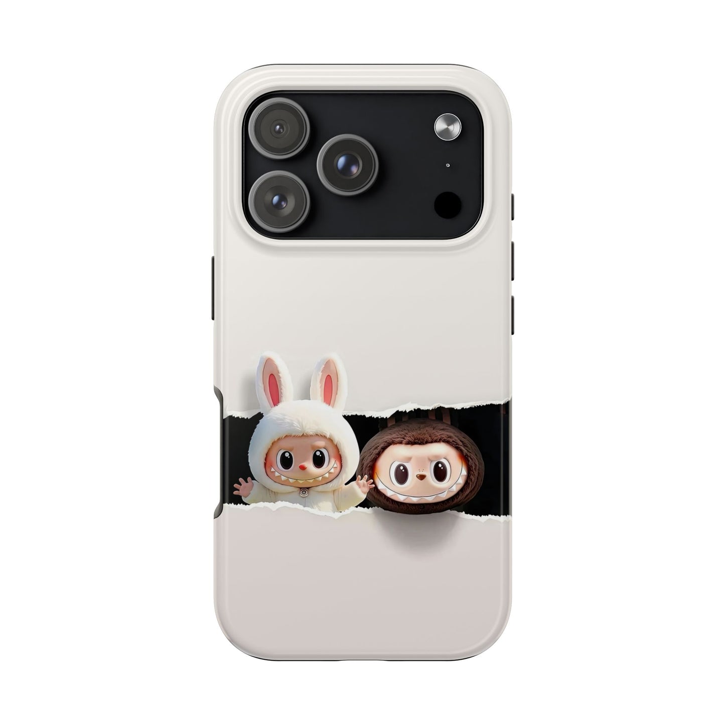 The Monsters Tough Case for iPhone Models and Variations – Dual Layer Protective Cover, Playful Design, Cute Mobile Accessory