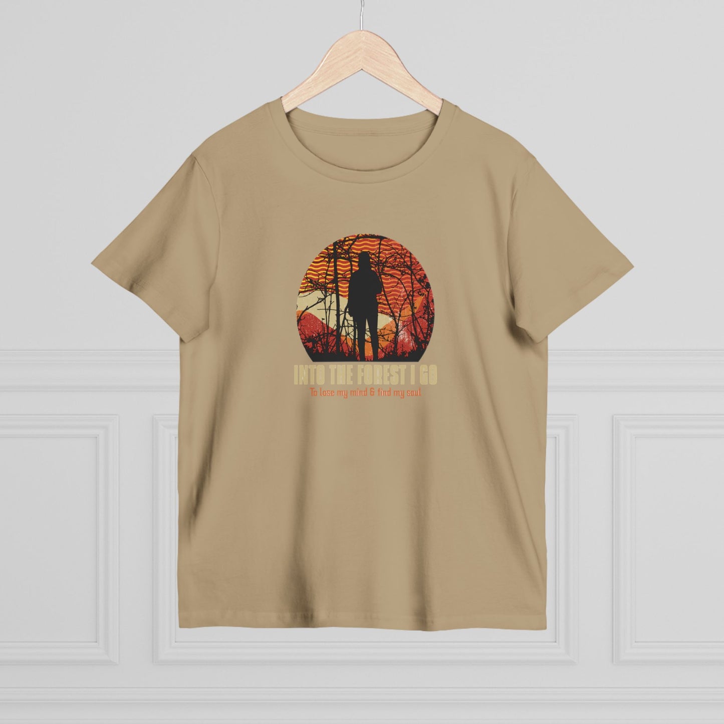 Into The Forest I Go Women’s Maple Tee