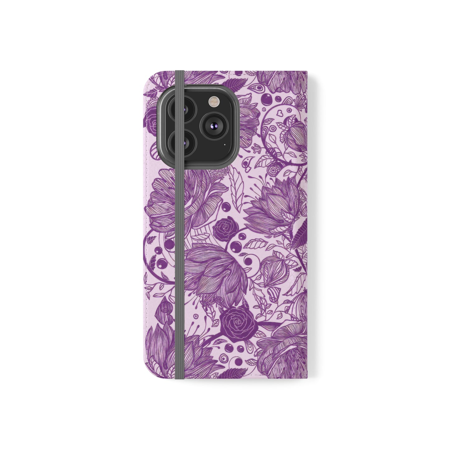 Graphical Garden: Purple Edition Flip Cases