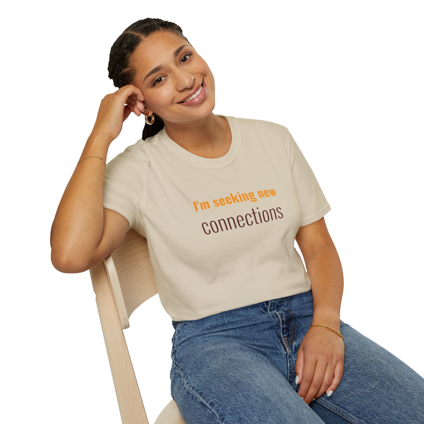 I'm Seeking New Connection Unisex Softstyle T-Shirt