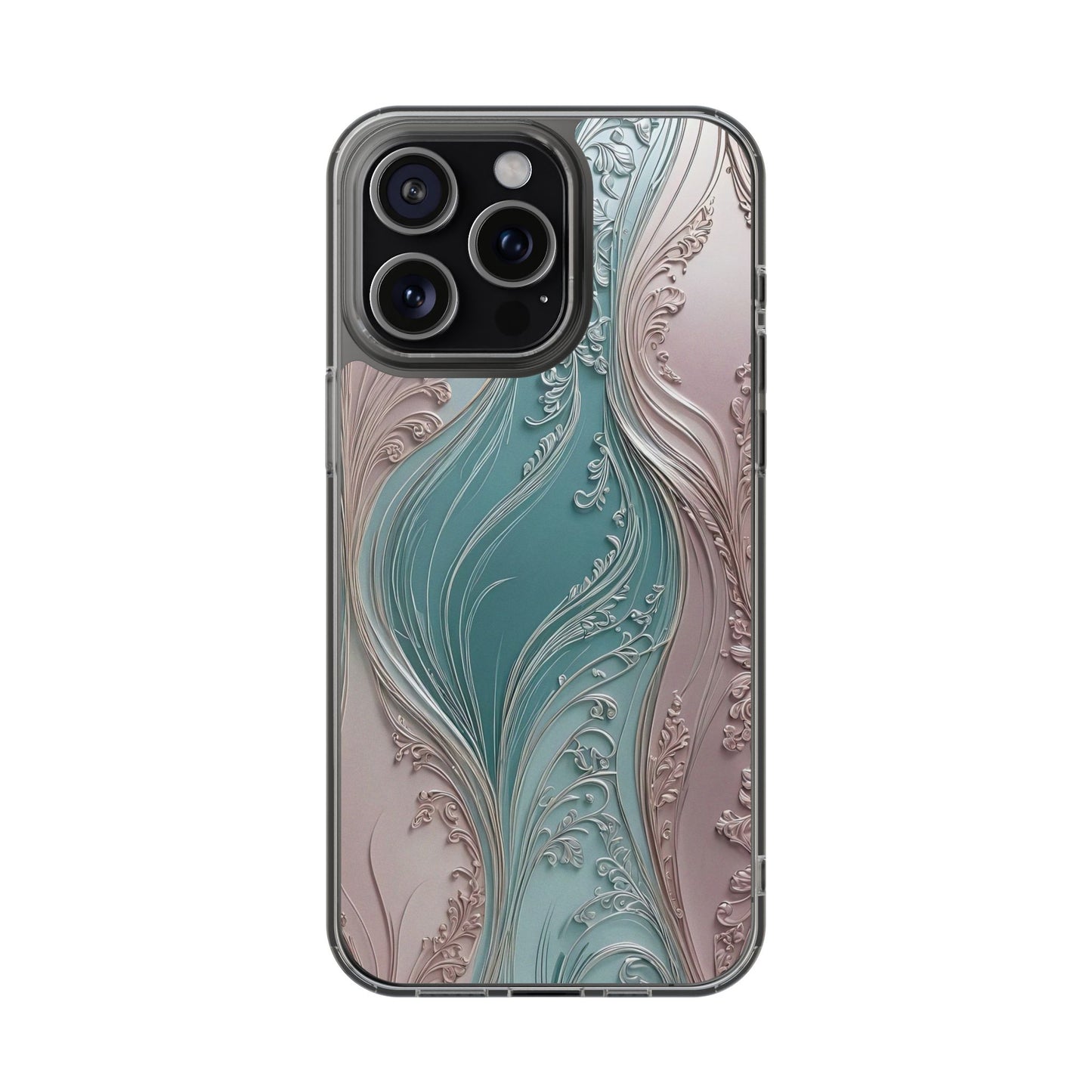 Elegant Clear Phone Cases,  Abstract Design