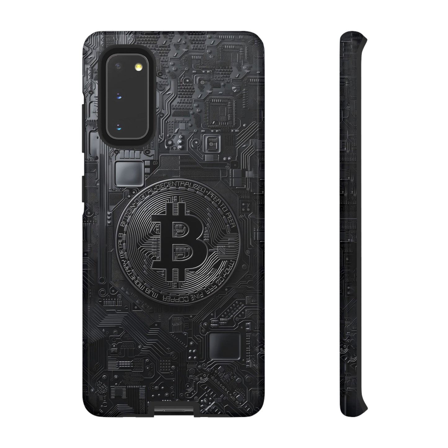 Bitcoin Samsung Tough Phone Case, Cryptocurrency Protection Cover