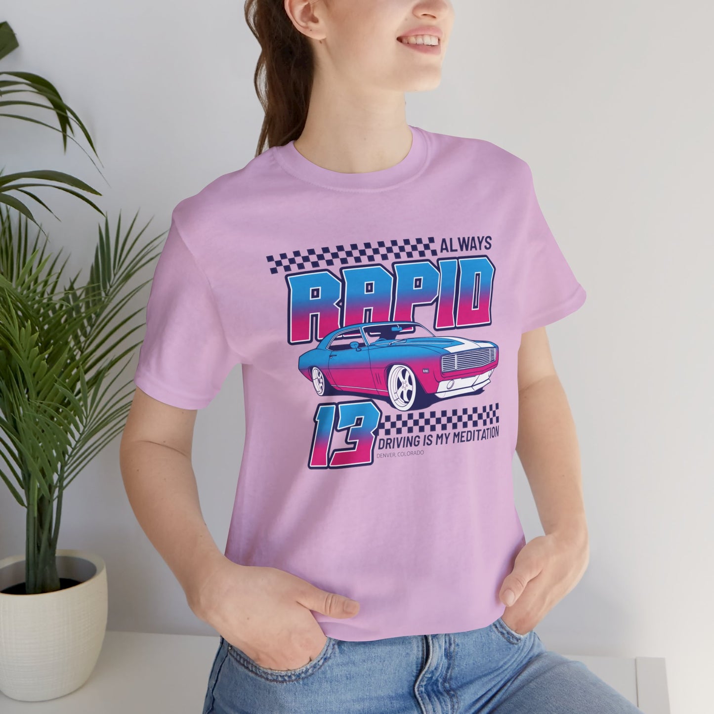 Always Rapid Driving Is My Meditation Unisex Jersey Short Sleeve Tee