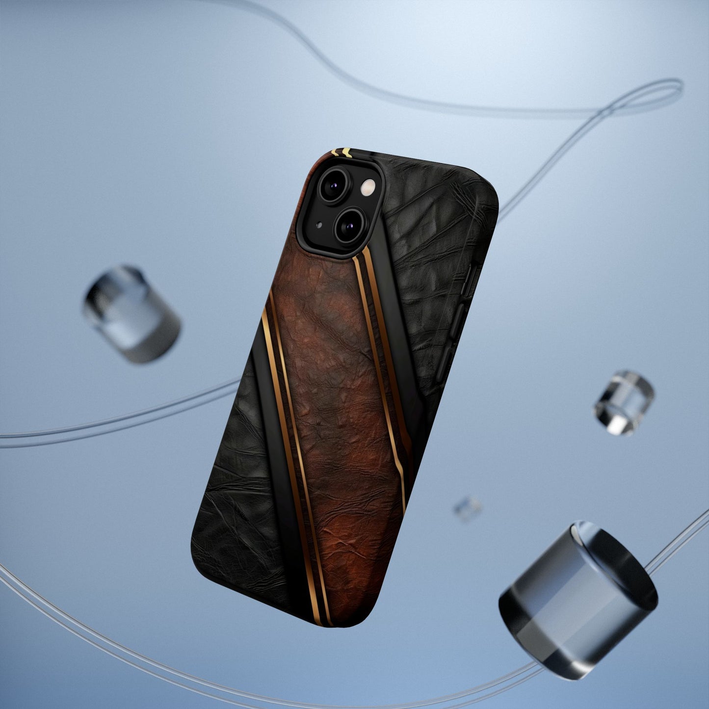 Stylish Leather Texture Magnetic Tough Cases