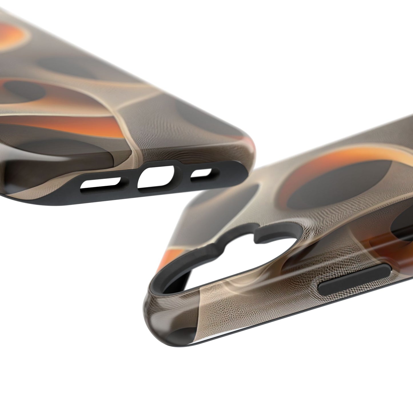 Stylish Magnetic Phone Cases, Abstract Geometric Design