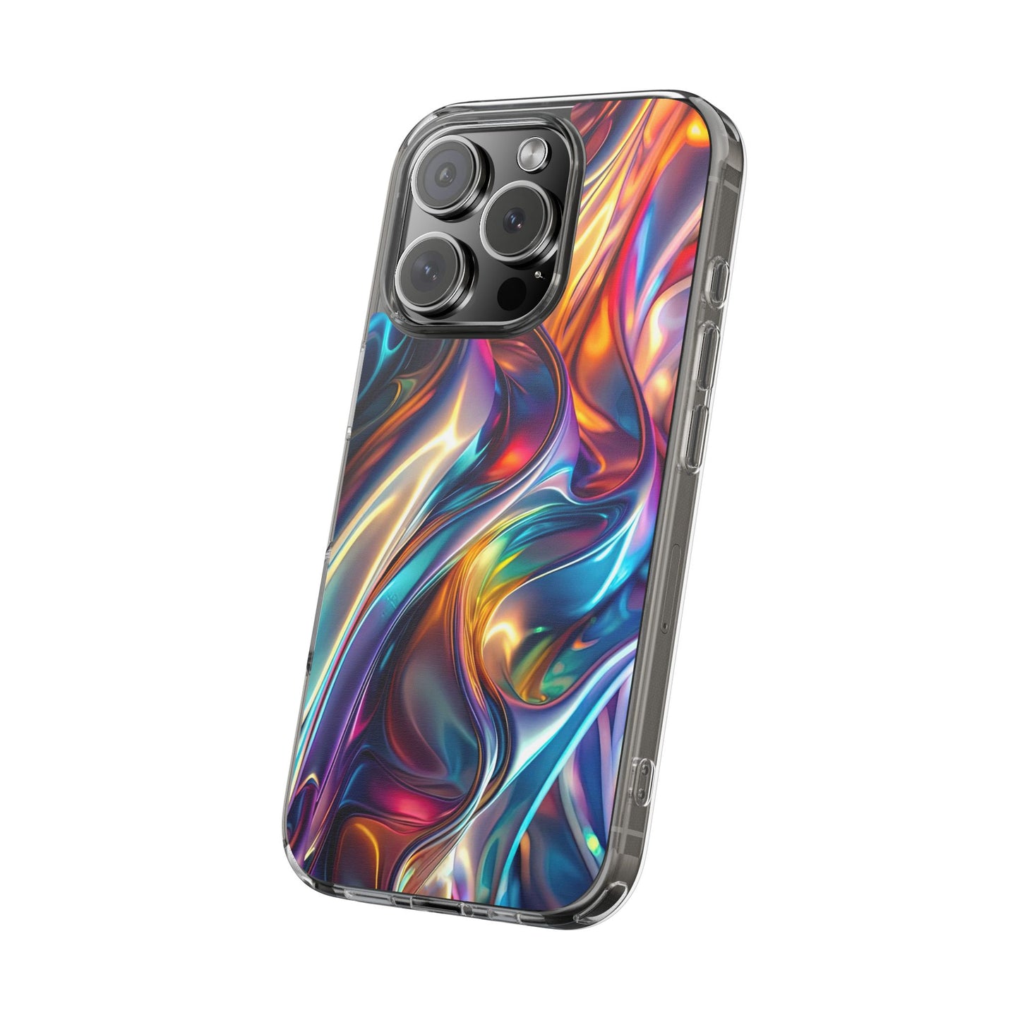 Colorful Clear Case for iPhone – Abstract Art Design