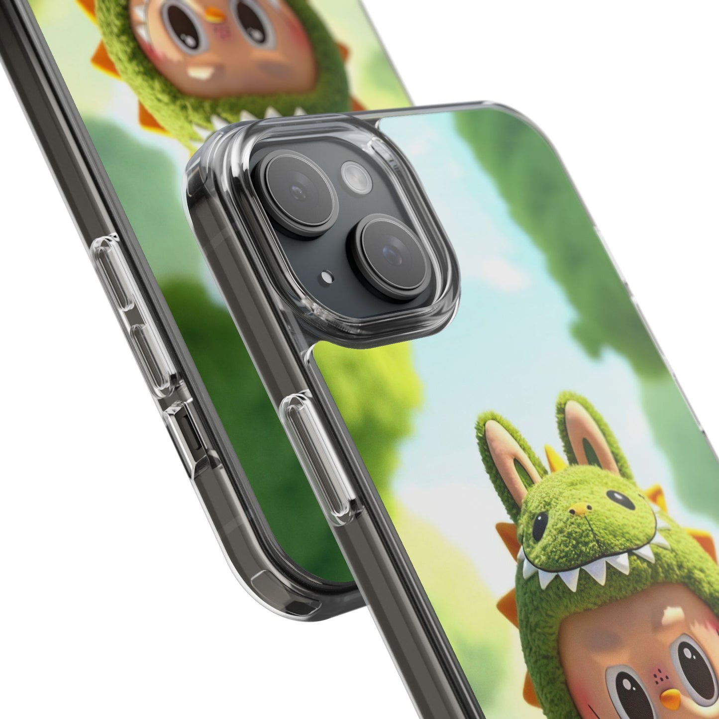 Copy of The Monsters Clear Case for iPhone Models – Playful Dinosaur Design