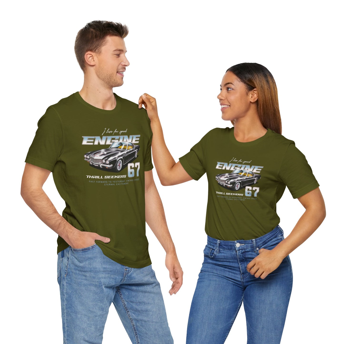 I Live For Speed Engine Unisex Jersey Short Sleeve Tee