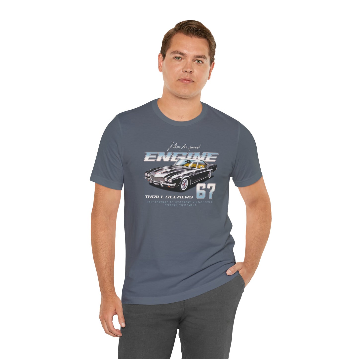 I Live For Speed Engine Unisex Jersey Short Sleeve Tee