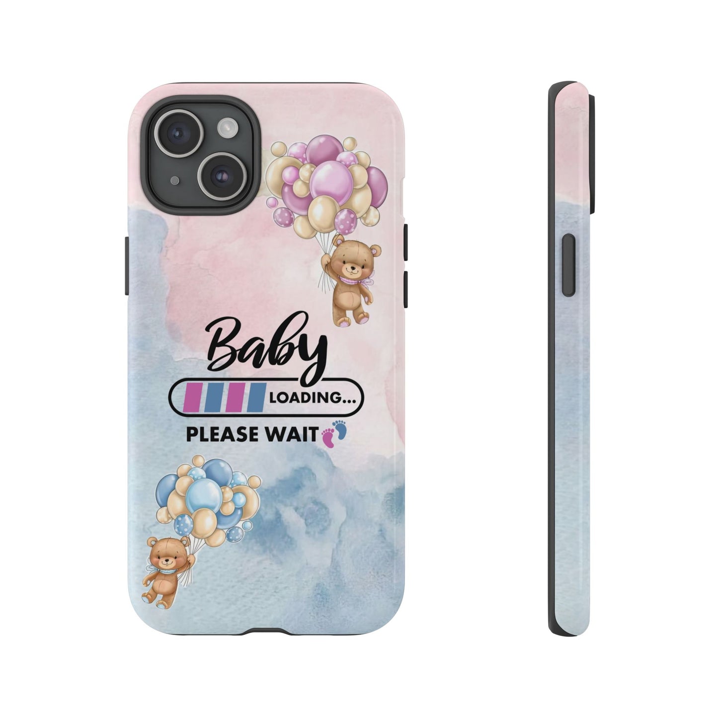 Cute Baby Loading Phone Case for iPhone - Maternity Cover for Pregnancy Reveal or Baby Shower