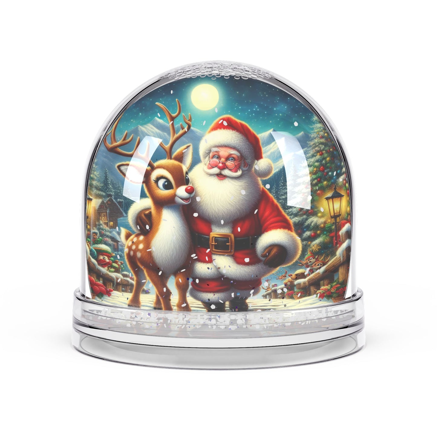 Santa and Rudolph’s Night of Magic  Snow Globe