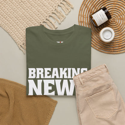 Breaking News Nobody Cares Unisex Cotton T-Shirt