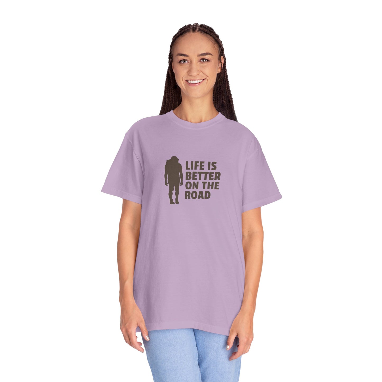 Life Is Better On The Road Unisex Garment-Dyed T-shirt