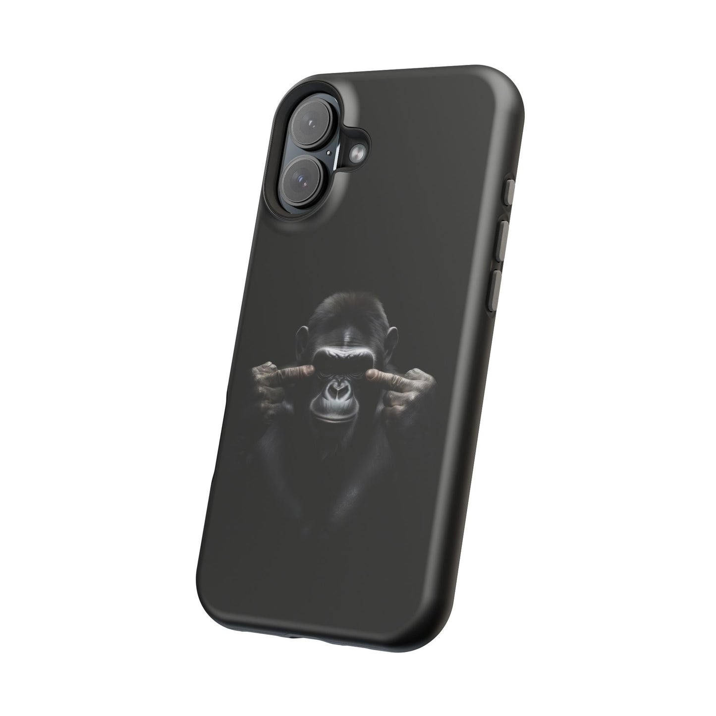 Edgy Gorilla Magnetic iPhone Case, Unique Cell Phone Cover