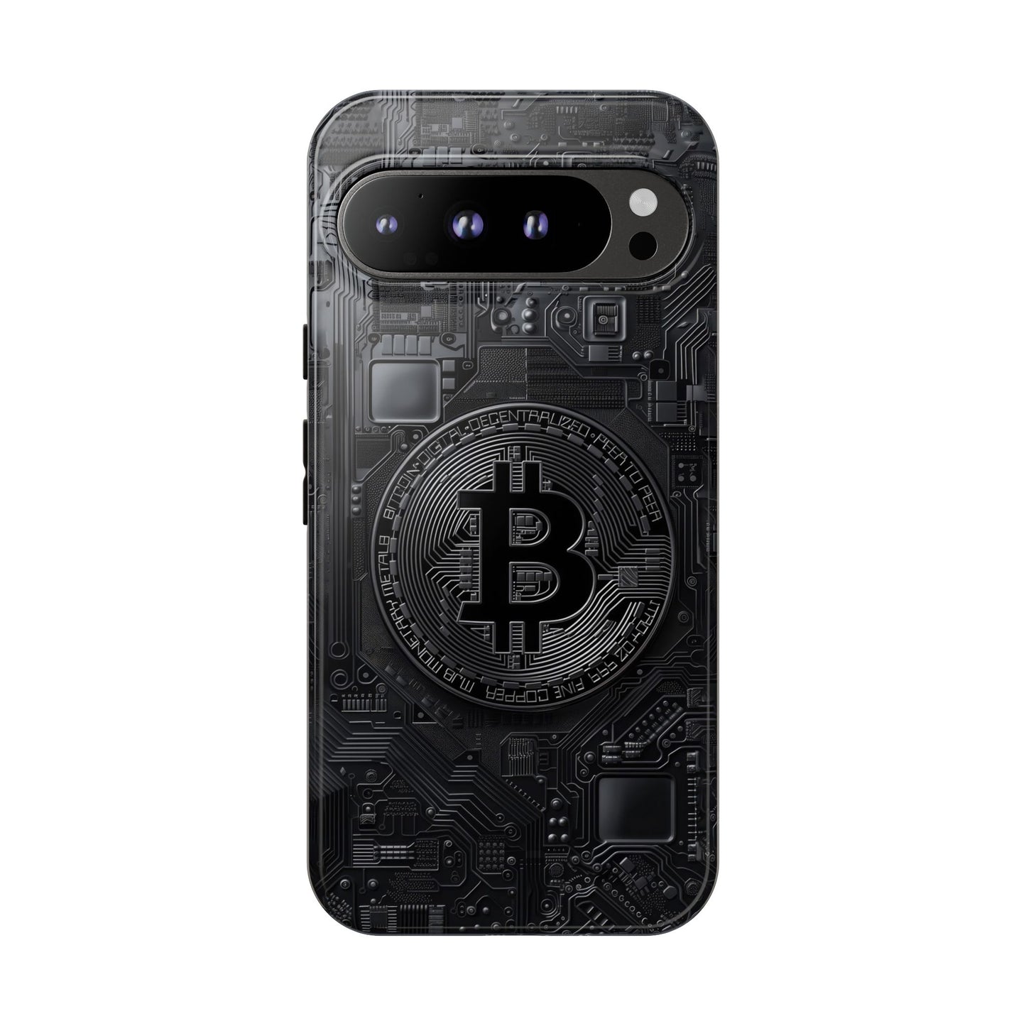 Bitcoin Google Pixel Tough Phone Case, Cryptocurrency Protection Cover