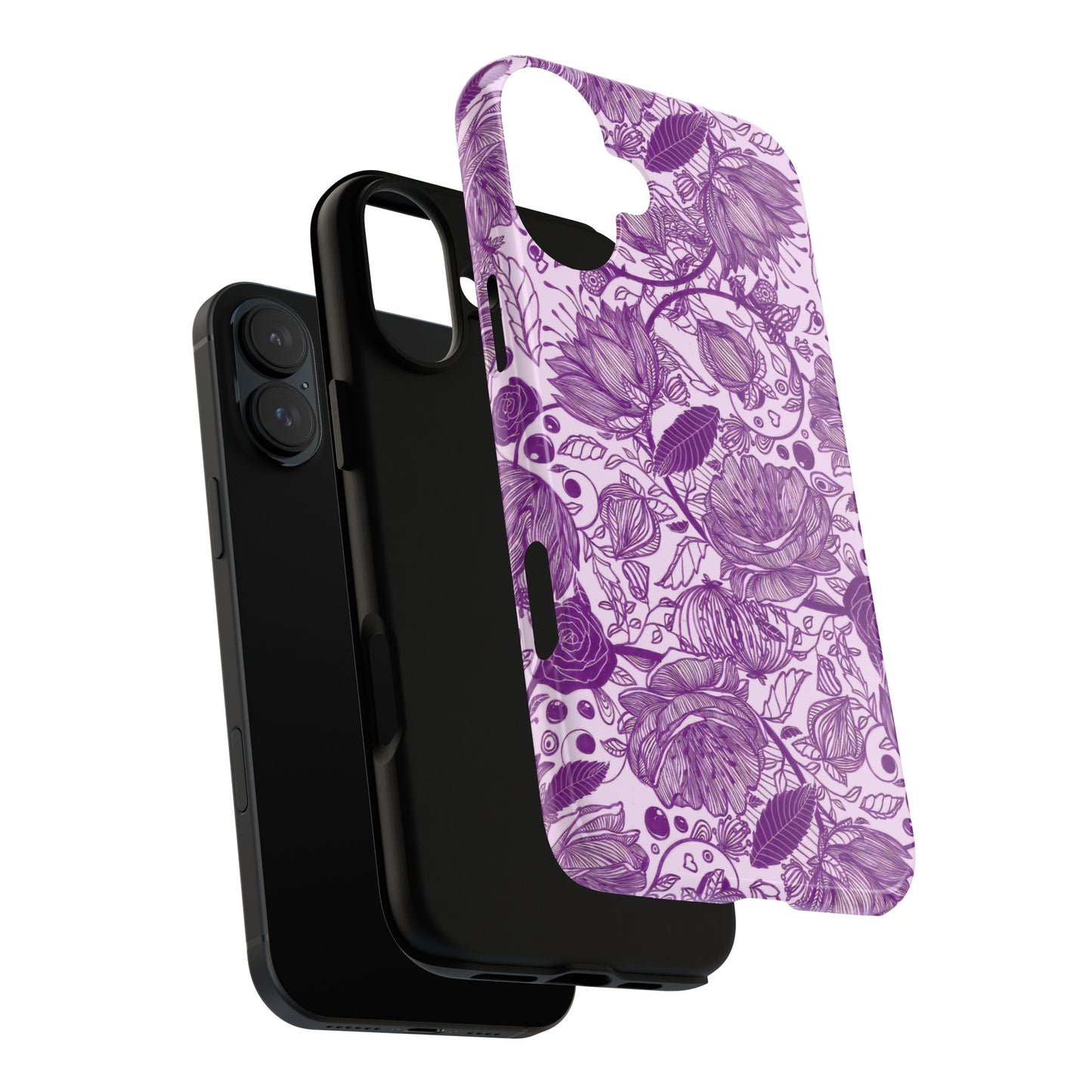 Graphical Garden: Purple Edition iPhone Tough Cases