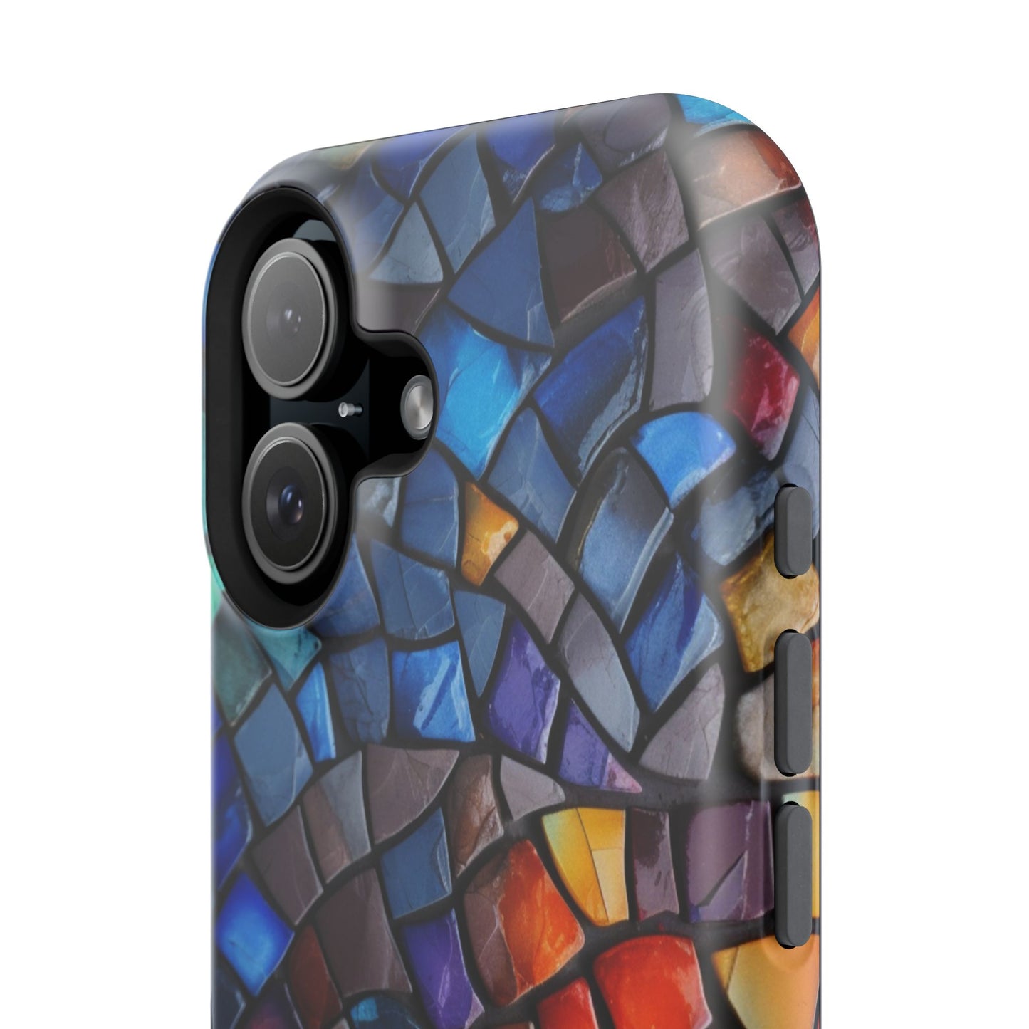 Stained Glass Impact-Resistant Phone Case, Colorful Phone Cover