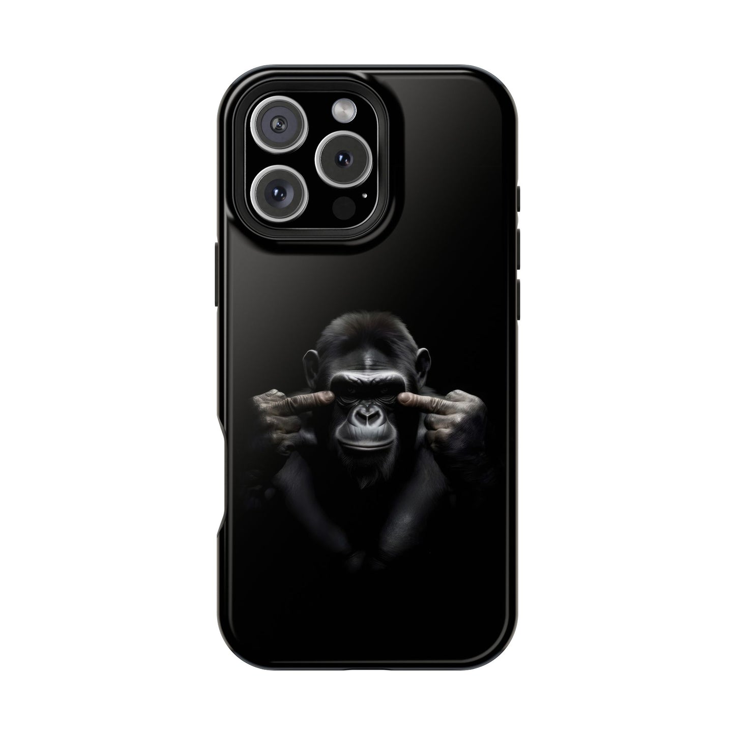 Edgy Gorilla Magnetic iPhone Case, Unique Cell Phone Cover