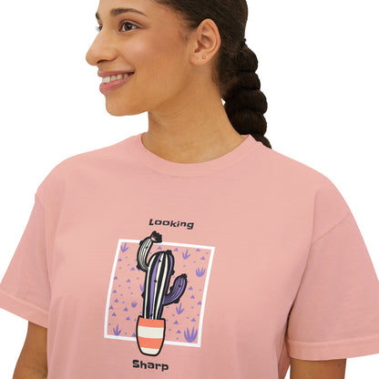 Camiseta cuadrada para mujer Looking Sharp 