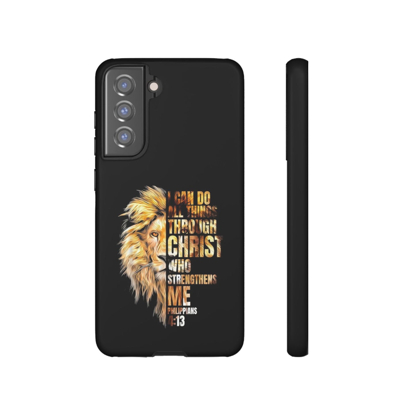 Inspirational Lion  Samsung Phone Case, Strength & Faith, Christian Accessories