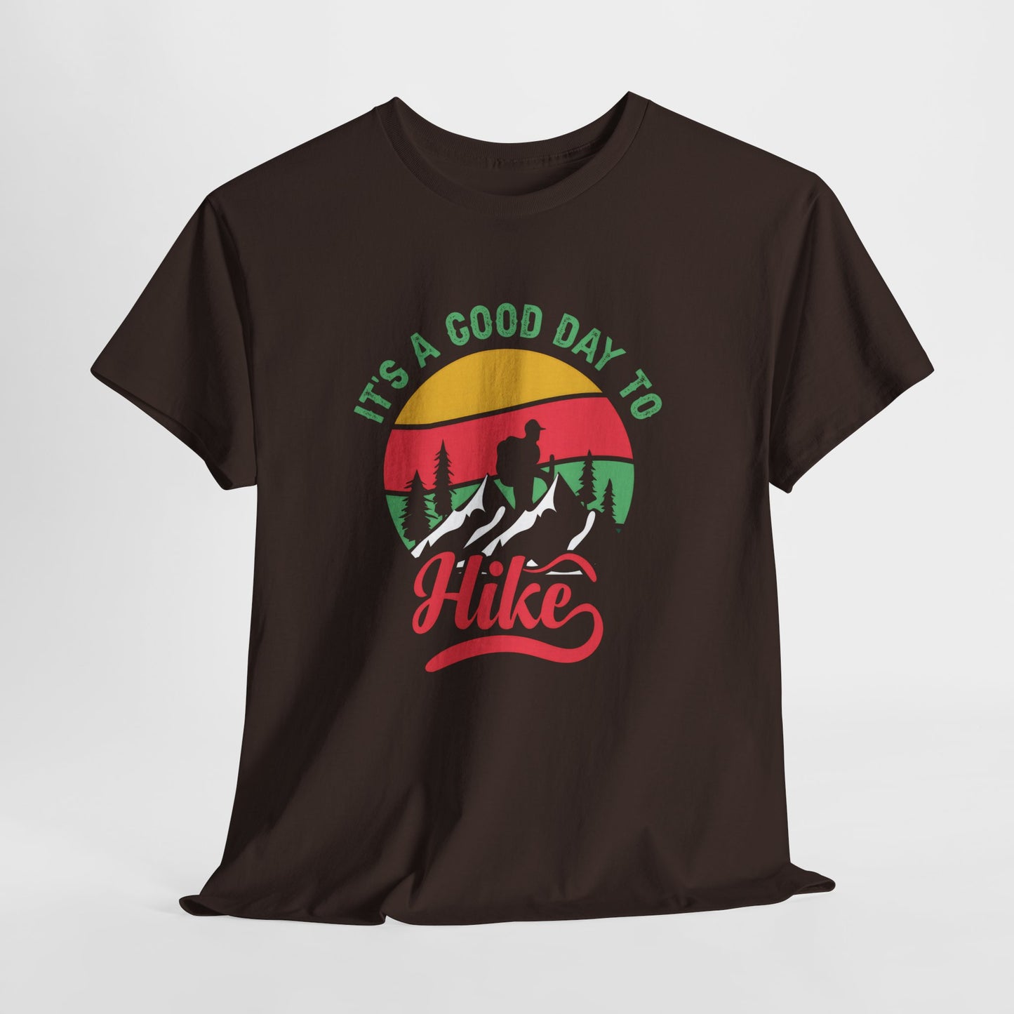 "It's a Good Day to Hike" Unisex Heavy Cotton Tee - Adventure Outdoor Shirt