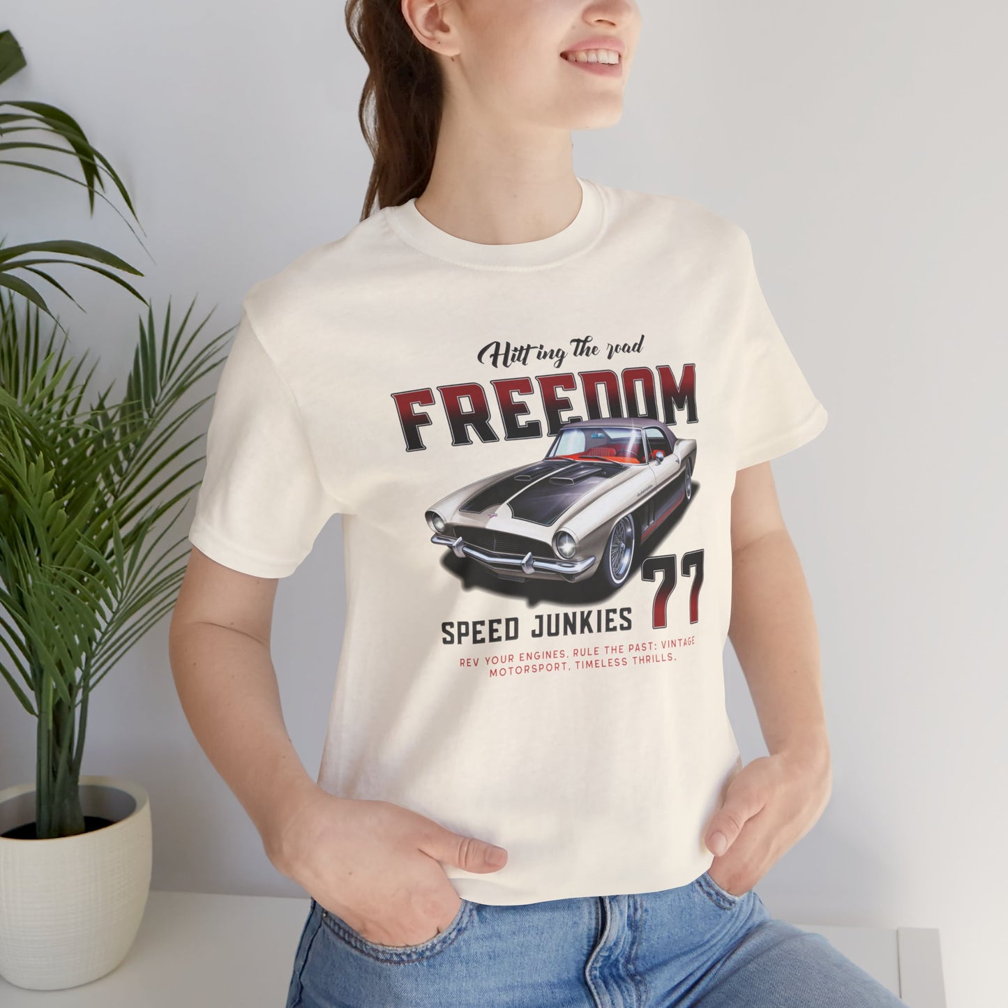 Hitting The Road Freedom Unisex Jersey Short Sleeve Tee