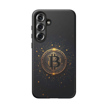 Bitcoin Samsung Tough Case for Smartphones, Crypto Lover Phone Accessory