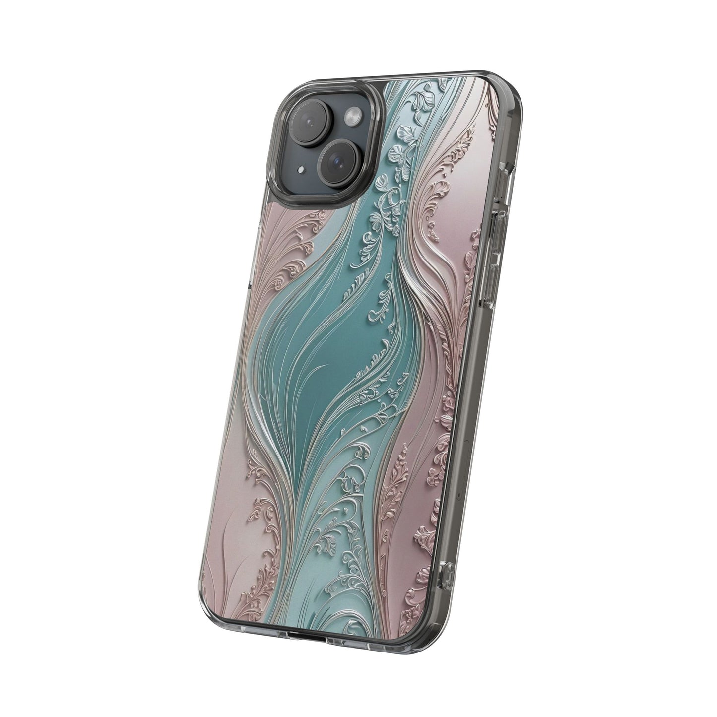 Elegant Clear Phone Cases,  Abstract Design