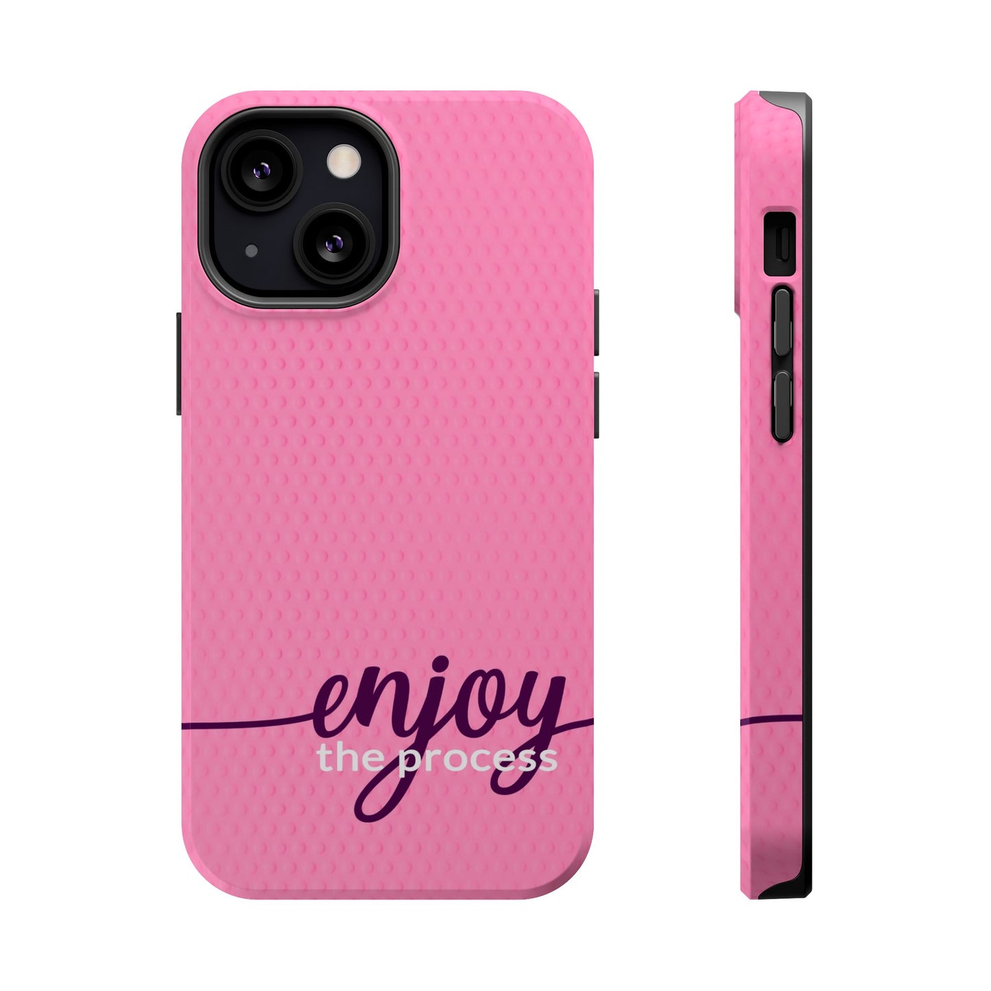 Enjoy the Process Magnetic Case - Motivational Pink Phone Cover for Women